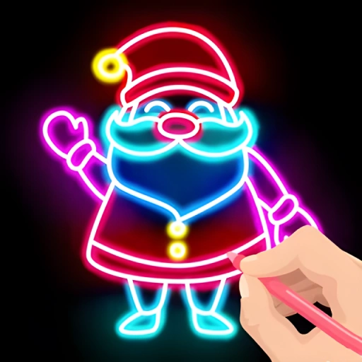 Draw Glow Christmas Draw Color